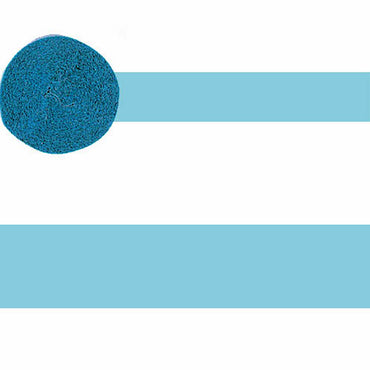 Baby Blue Crepe Streamer Decorations - Party Centre