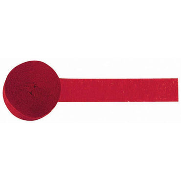 Holiday Red Crepe Streamer Decorations - Party Centre