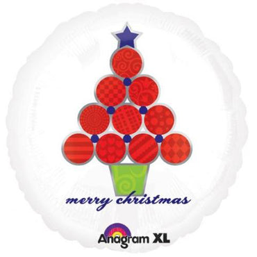 Festive Christmas Tree Foil Balloon 18in Balloons & Streamers - Party Centre
