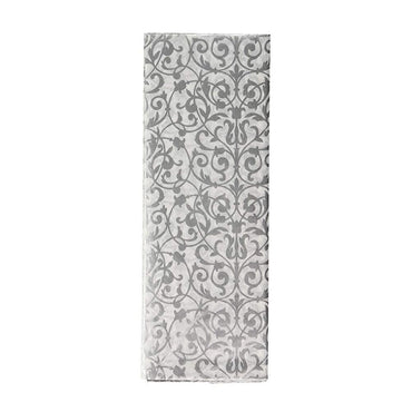 Silver Brocade Print Wrapping Tissue Paper 8pcs Party Favors - Party Centre