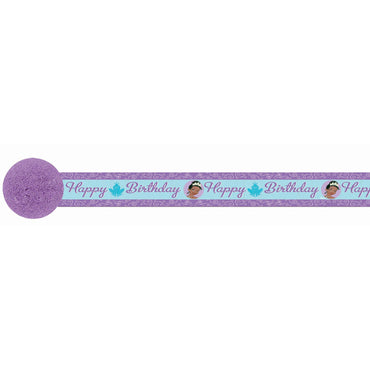 Princess Sparkle Crepe Streamer 30ft Decorations - Party Centre