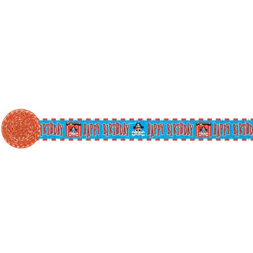 Pirate Party Crepe Streamer 30ft Decorations - Party Centre