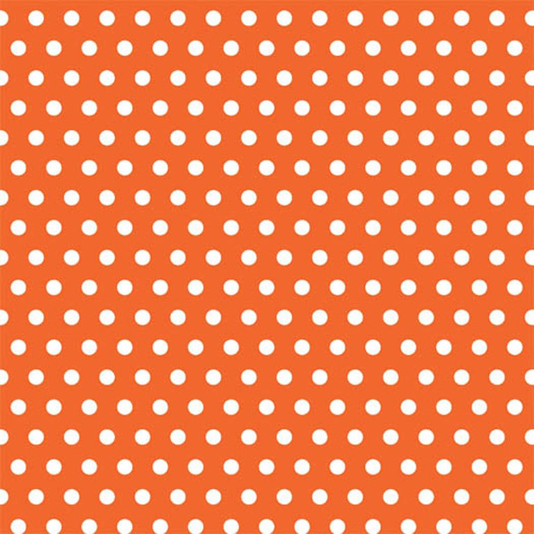 Polka Dot Orange Gift Wrap 16ft x 30in Party Favors - Party Centre
