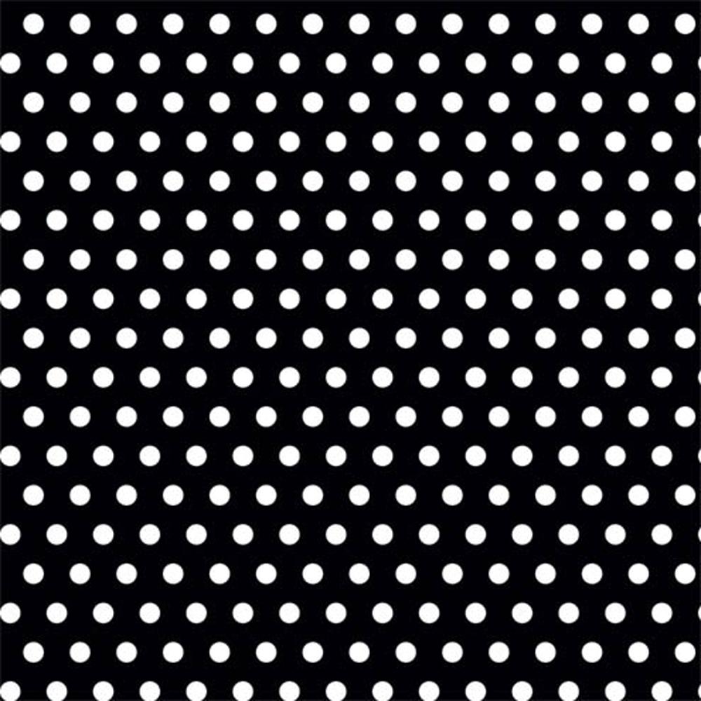 Polka Dot Black Gift Wrap 16ft x 30in Party Favors - Party Centre
