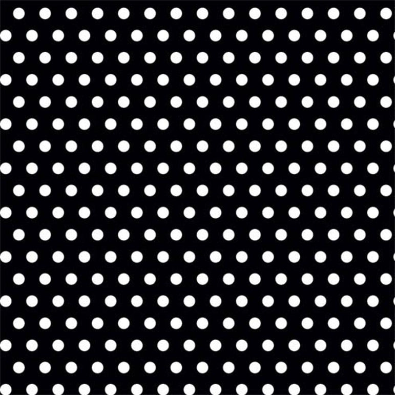 Polka Dot Black Gift Wrap 16ft x 30in Party Favors - Party Centre