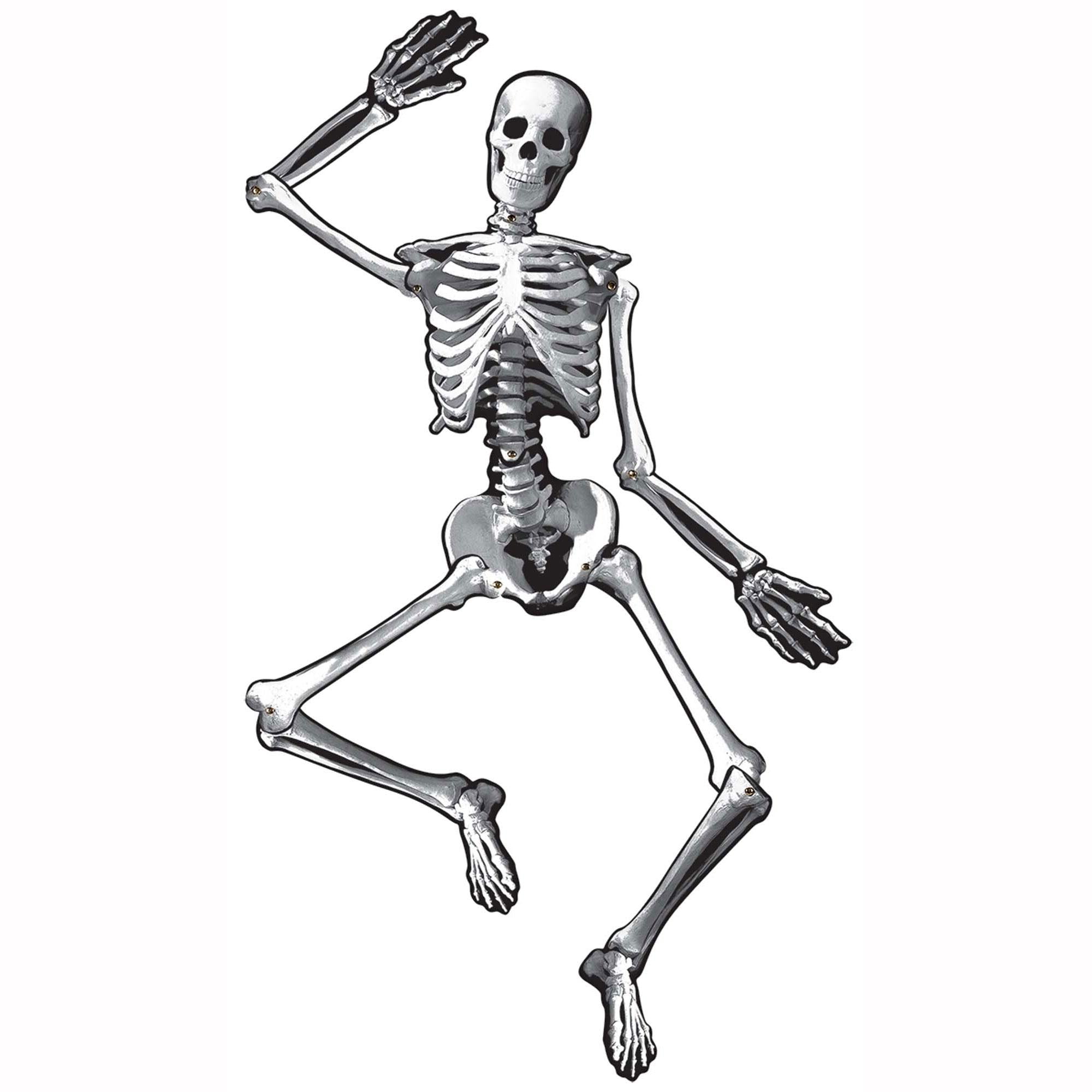 Skeleton Jointed Cutout 55in Decorations - Party Centre