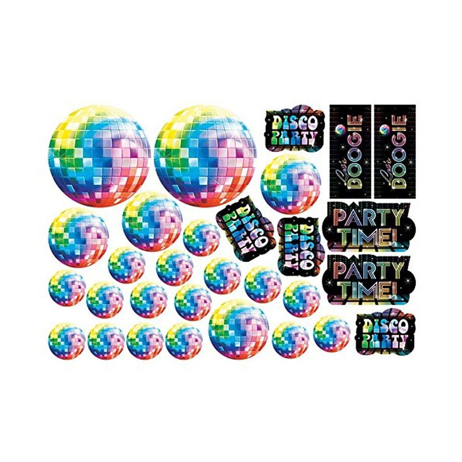 Disco Fever Cutouts Mega Value Pack Decorations - Party Centre