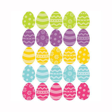Easter Mini Glitter Cutouts 2.50in, 50pcs Decorations - Party Centre