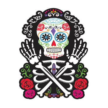 Black And Bone Cutouts 15in Decorations - Party Centre