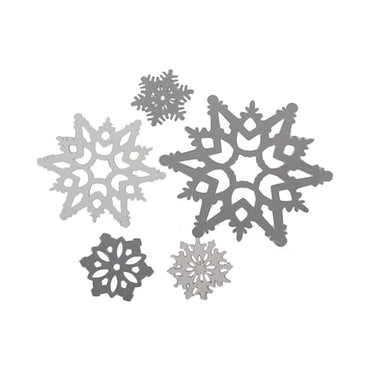 Snow Flakes Paper Cutouts 30pcs Decorations - Party Centre