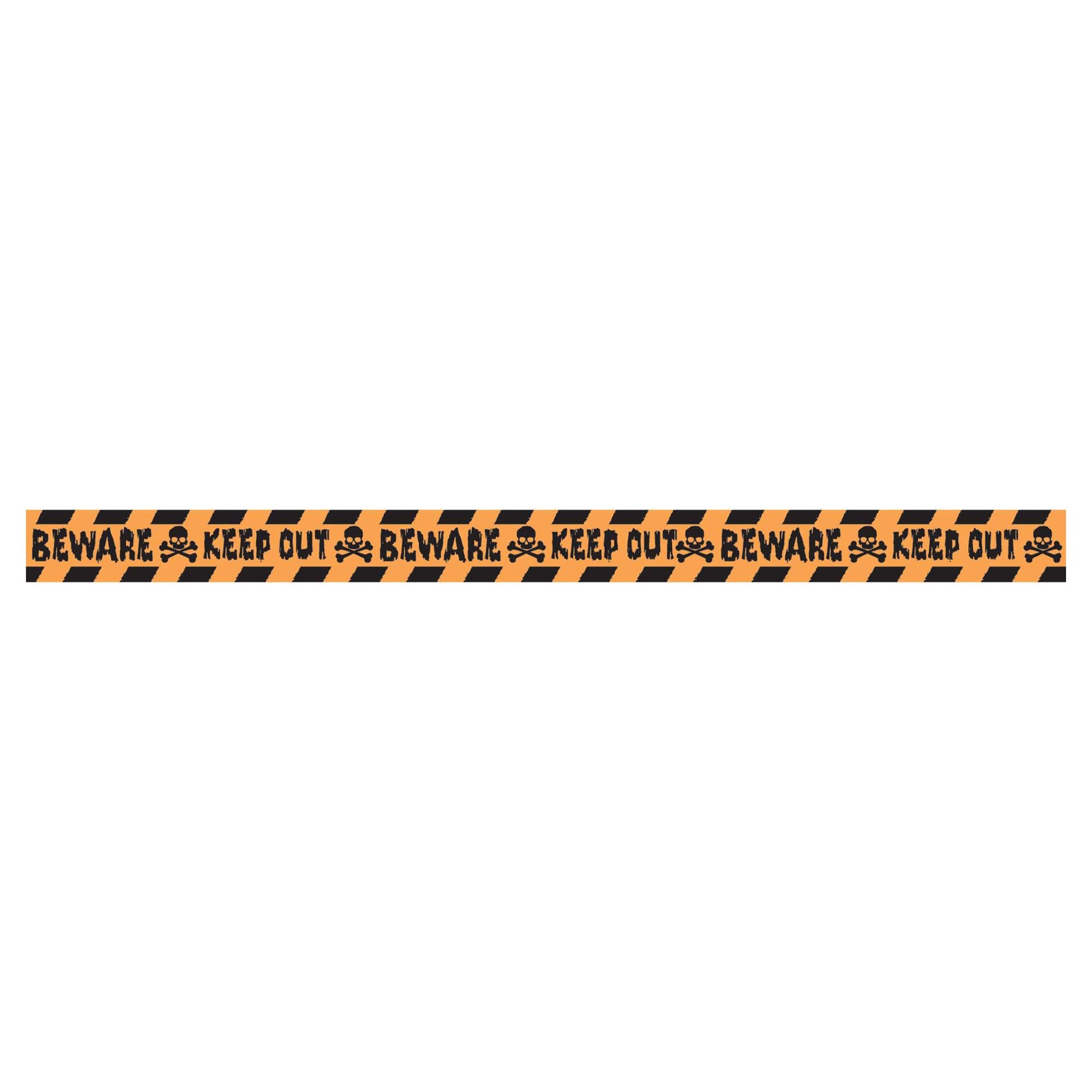 Halloween Keep Out Caution Tape 100ft Decorations - Party Centre