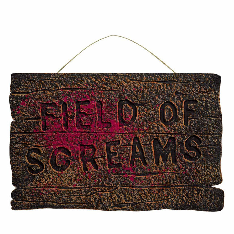 Halloween Field Of Scream Sign Decorations - Party Centre