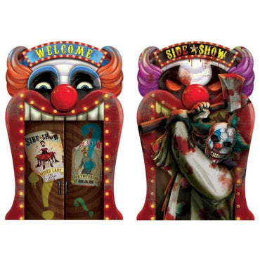 Creepy Carnival Lenticular Sign Decorations - Party Centre