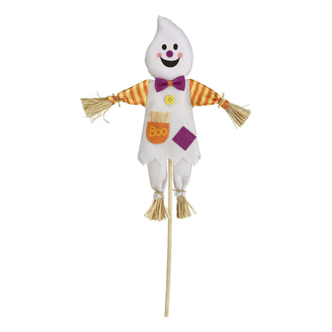 Ghost Fabric Yard Stake 24in Decorations - Party Centre