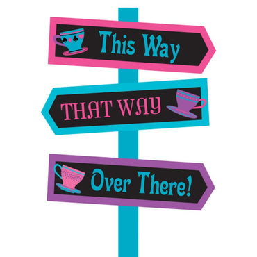 Mad Tea Party Yard Sign Decorations - Party Centre