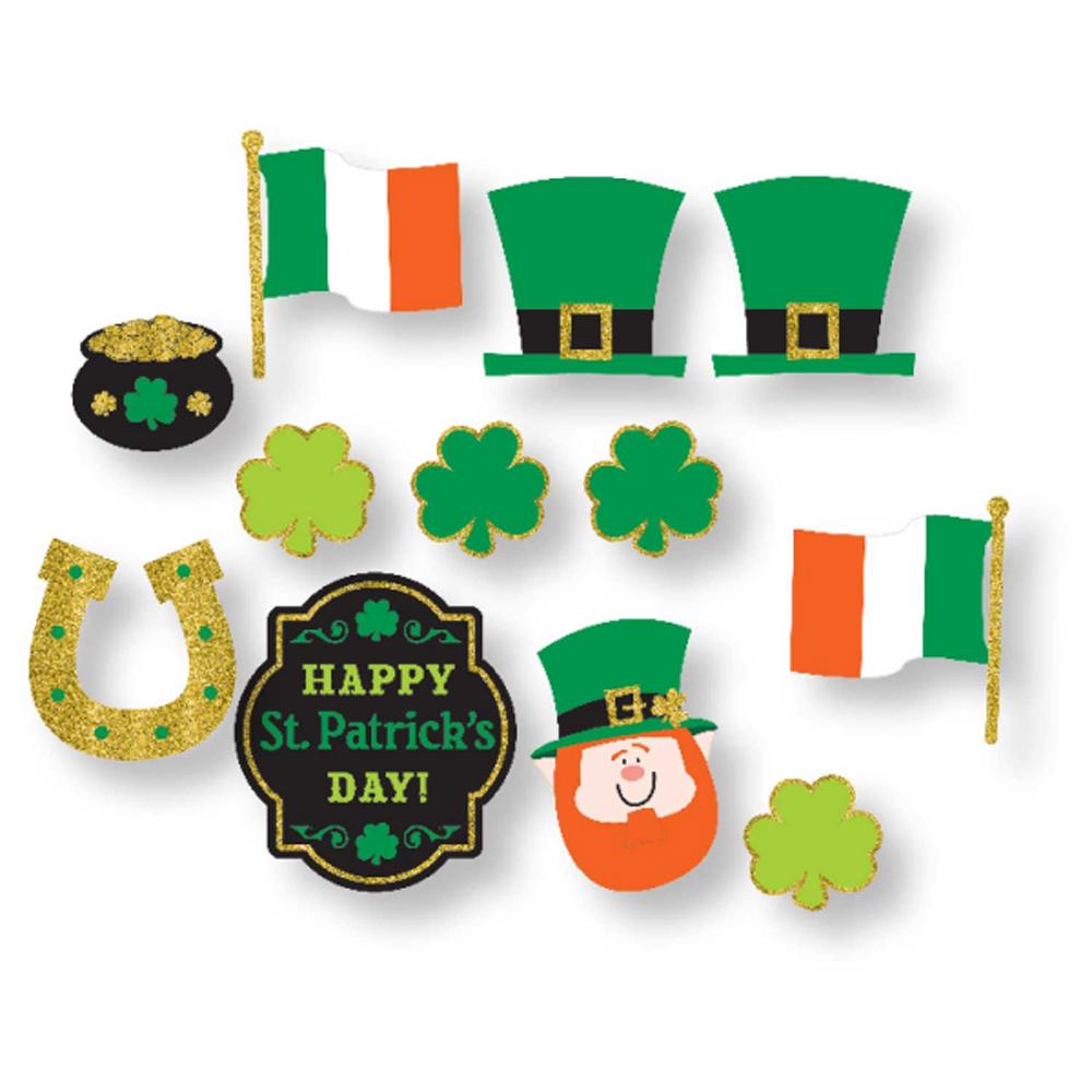 St. Patricks's Value Pack Cutouts 12pcs Decorations - Party Centre