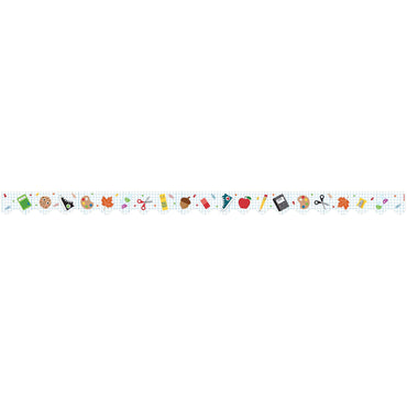 Back To School Bulletin Paper Borders 12pcs Decorations - Party Centre
