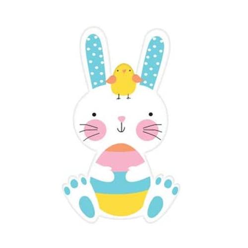 Hello Easter Bunny Cutouts 15in Decorations - Party Centre