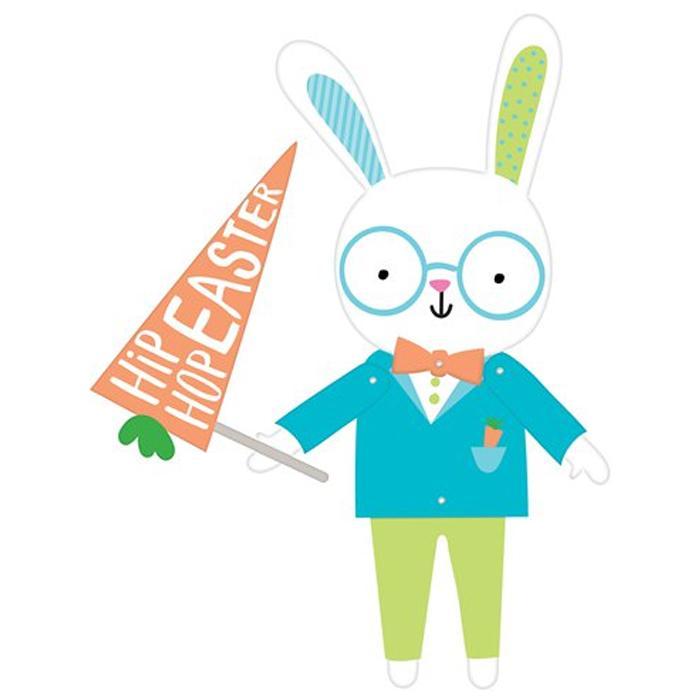 Hello Easter Bunny Joined Cutouts Decorations - Party Centre