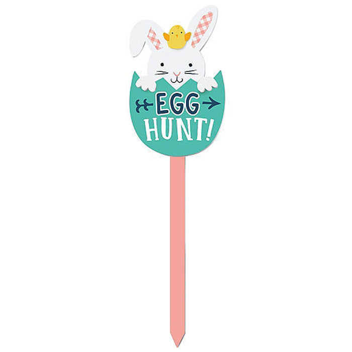 Egg Hunt Yard Stake Sign Decorations - Party Centre