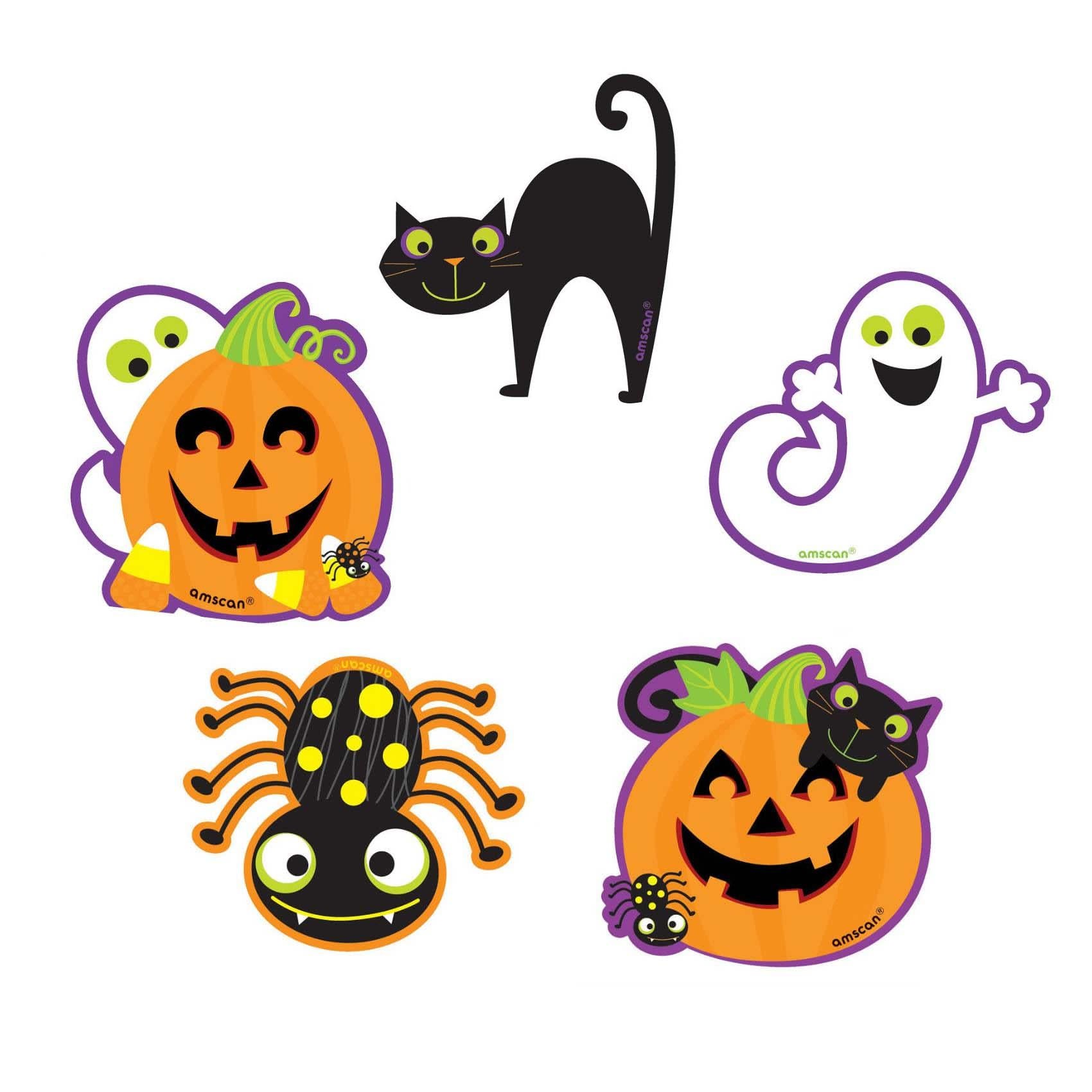 Halloween Mini Cutouts 10pcs Decorations - Party Centre