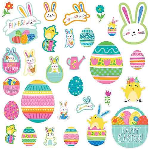Easter Funny Bunny Cutout Mega Value Pack