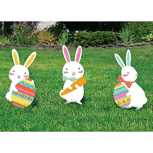 Easter Bunny Yard Signs Corrugated Plastic