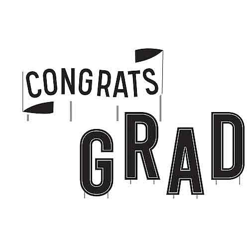 Congrats Graduation Yard Signs Corrugated Plastic