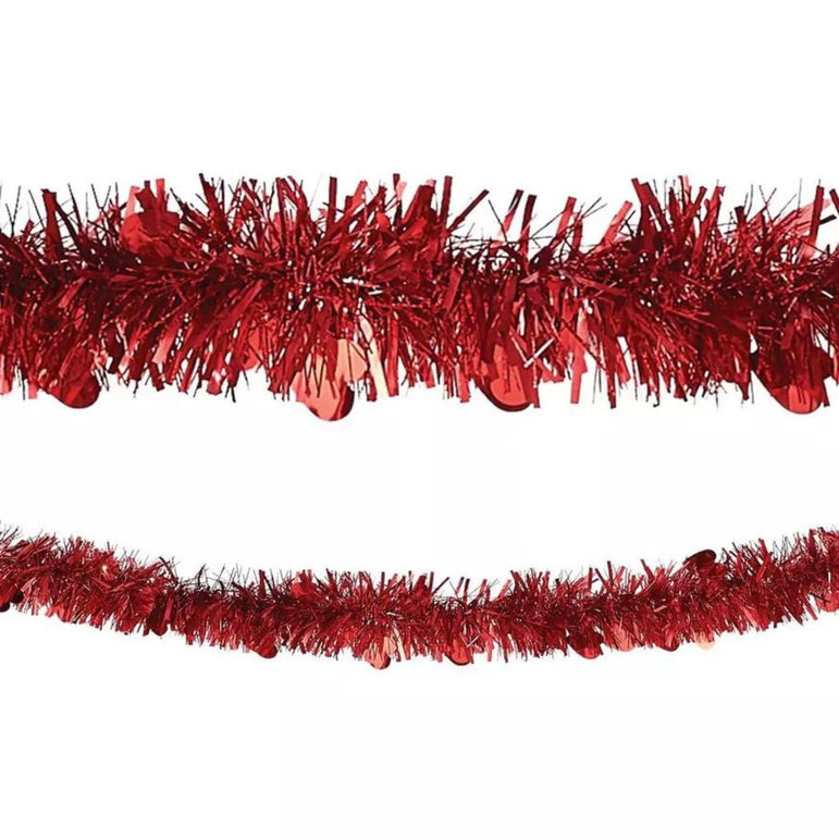 Valentines Boa Garland Tinsel/Foil 9in