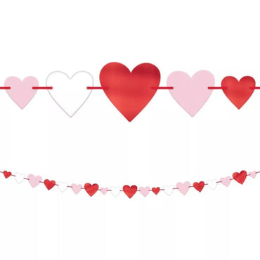 Heart Garland Foil, Paper & Ribbon