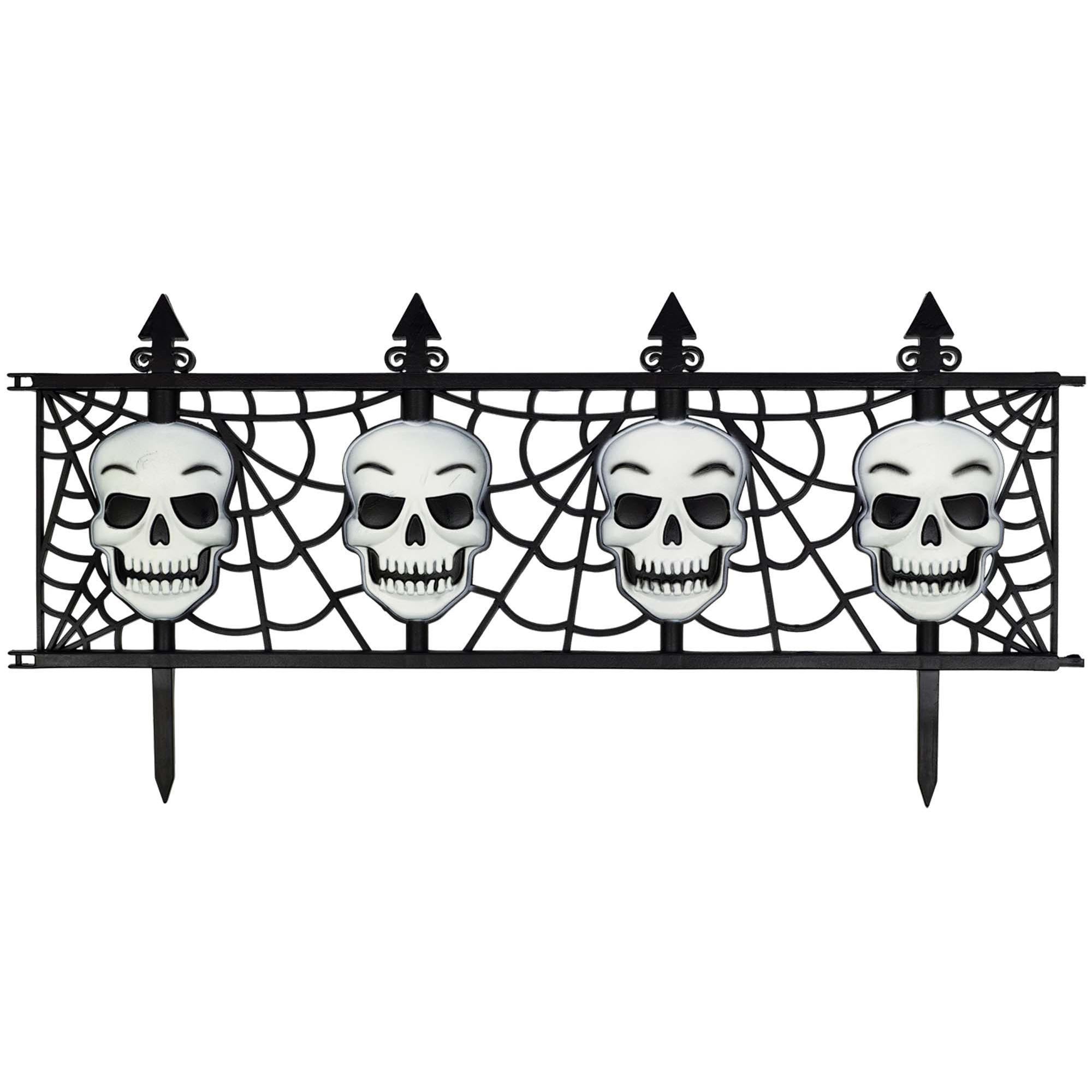 Skull Fence Decorations - Party Centre
