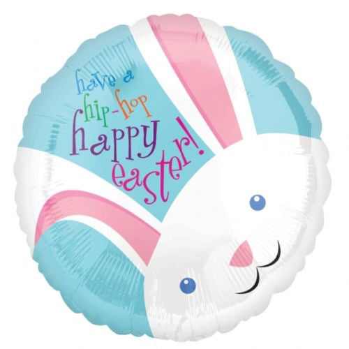 Hip Hop Easter Bunny Foil Balloon 18in Balloons & Streamers - Party Centre