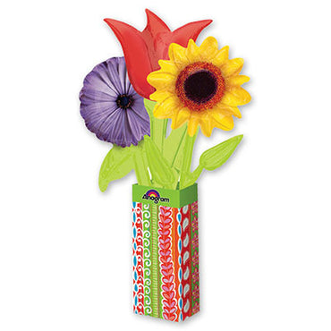 Wild Flower Balloon Bouquet 11 x 29in Balloons & Streamers - Party Centre