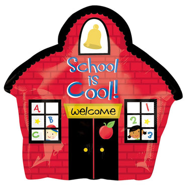 School House Junior Shape Foil Balloon Balloons & Streamers - Party Centre