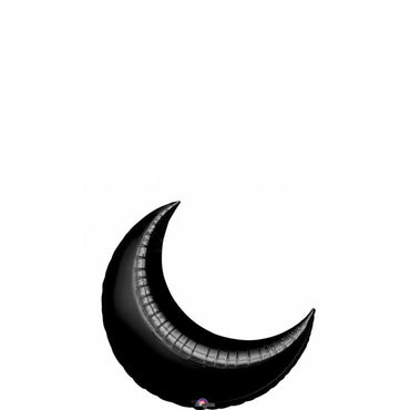 Black Crescent Mini Shape Balloon 10in Balloons & Streamers - Party Centre