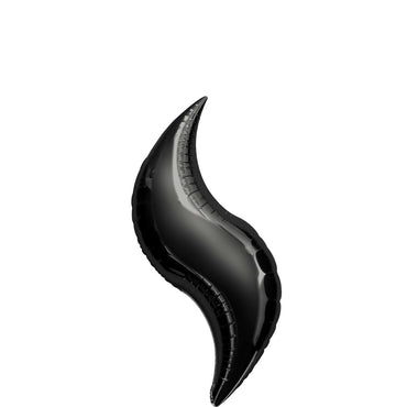 Black Curve Foil Balloon 28in Balloons & Streamers - Party Centre