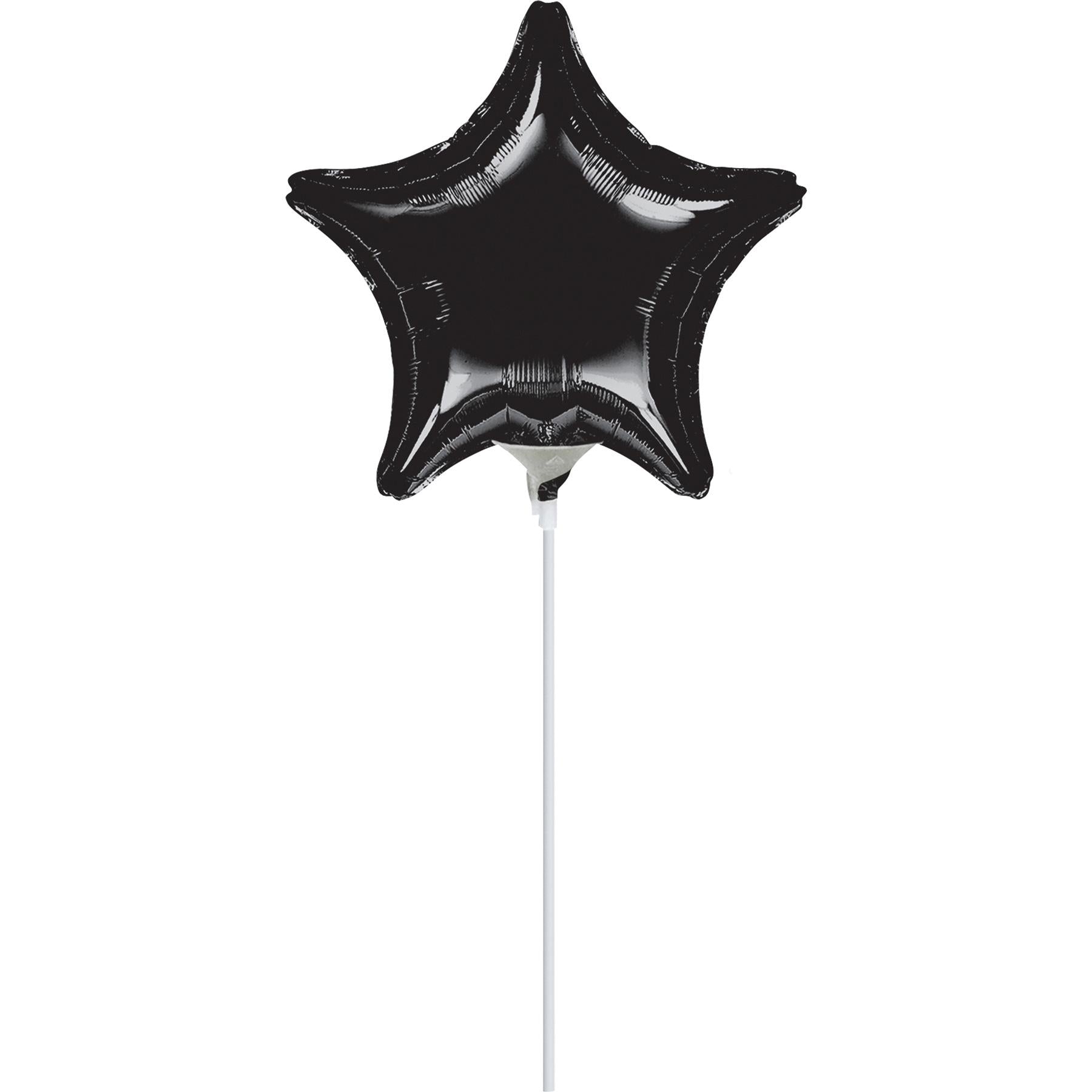 Black Star Foil Balloon 4in Balloons & Streamers - Party Centre
