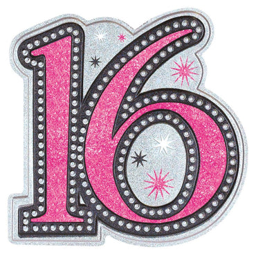 Glitter Vacuum Form Sweet 16