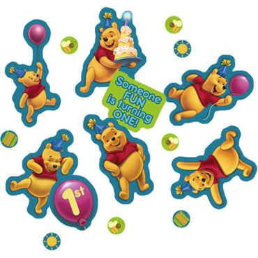 Pooh's 1st Birthday Confetti 2/3oz Decorations - Party Centre