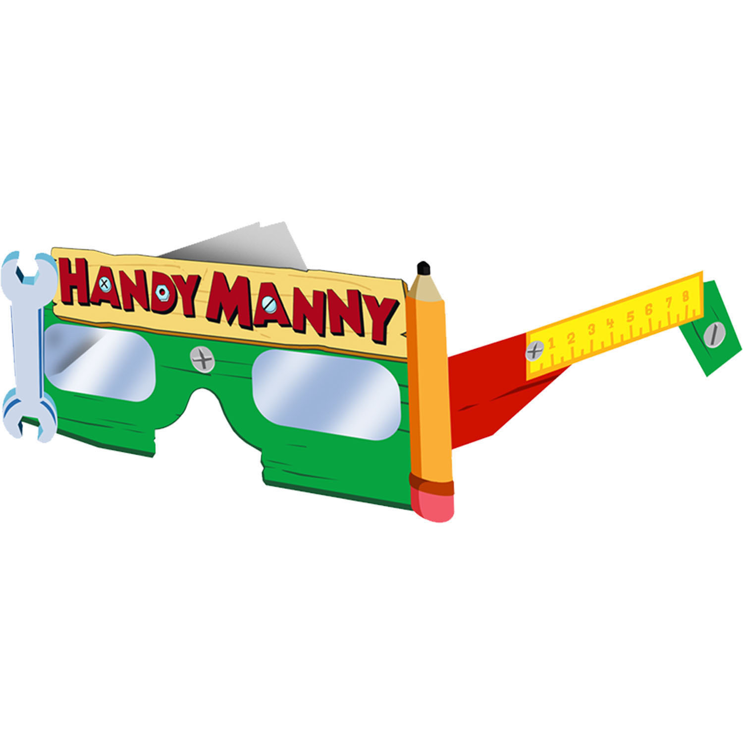 Handy Manny Paper Glasses 8pcs Costumes & Apparel - Party Centre