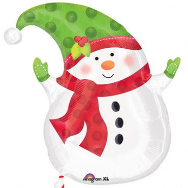 Winter Snowman Foil Balloon Balloons & Streamers - Party Centre