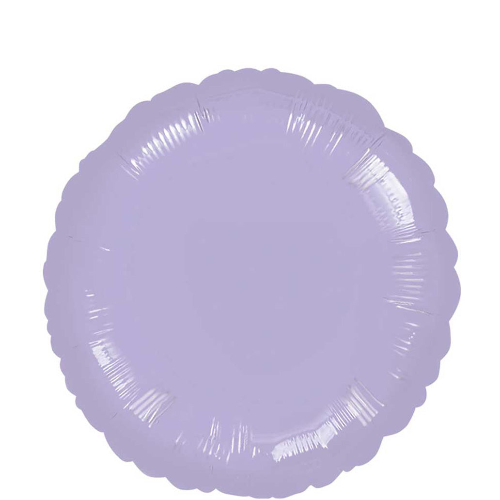 Pastel Lilac Round Foil Balloon 18in Balloons & Streamers - Party Centre