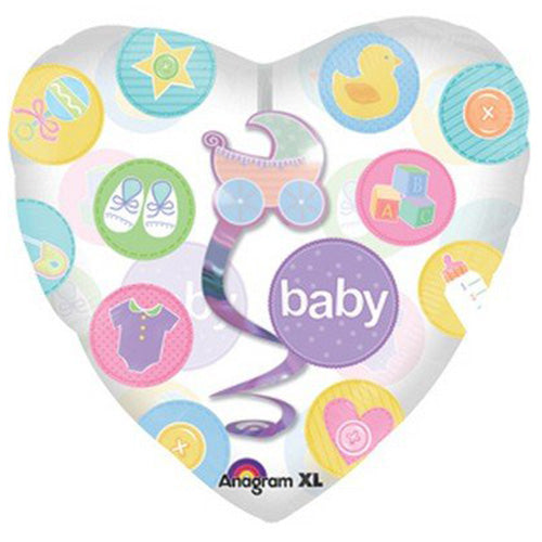 New Baby SuperShape Insiders Dangler 32in Balloons & Streamers - Party Centre
