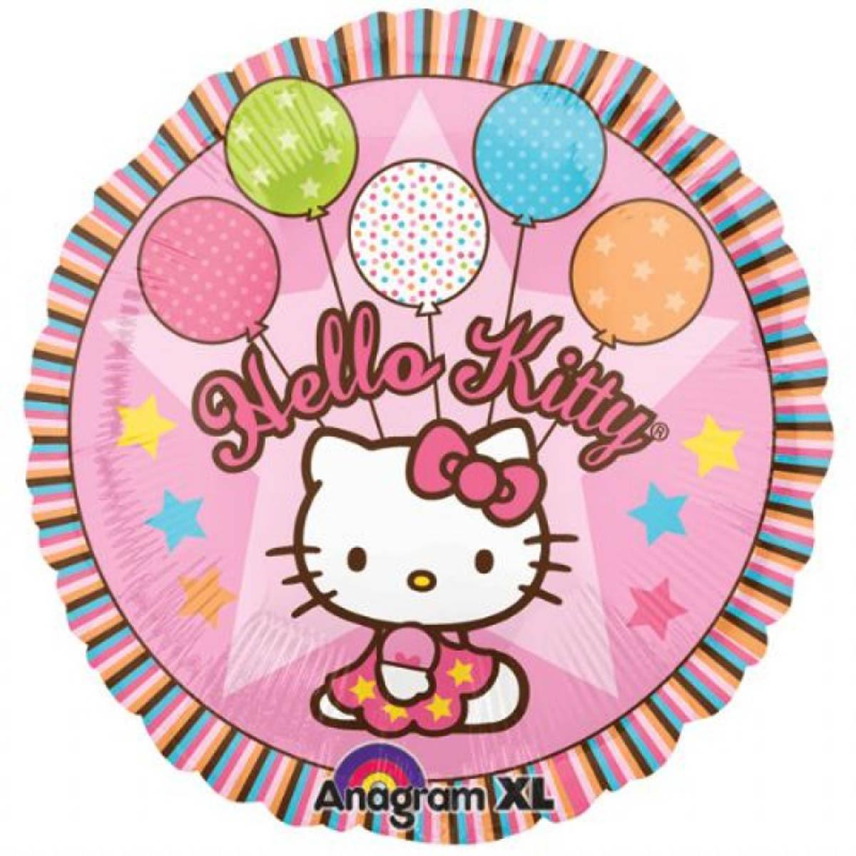 Hello Kitty Foil Balloon 9in Balloons & Streamers - Party Centre