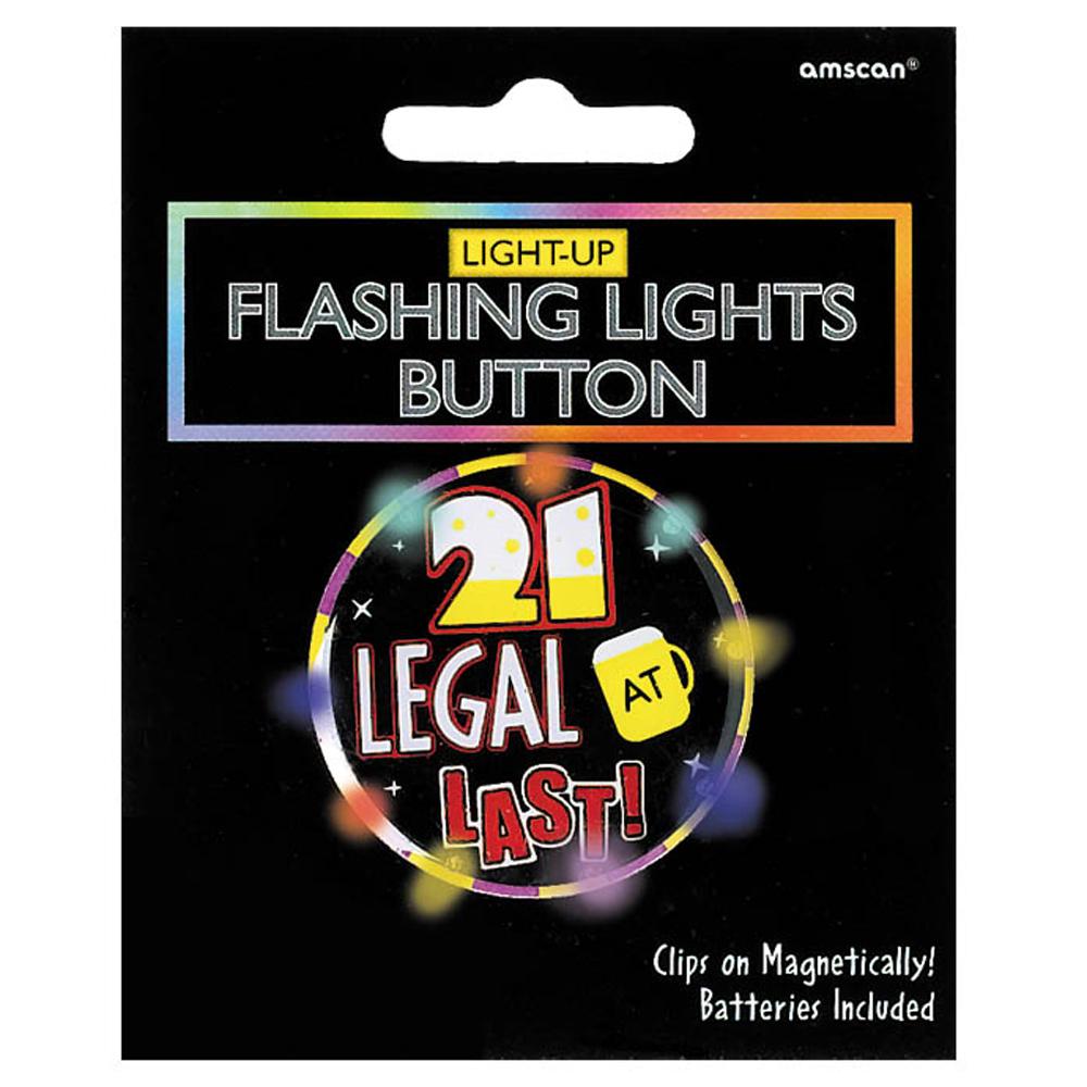 Button 21st Birthday Light Party Accessories - Party Centre