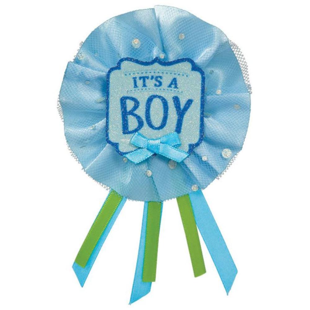 It's A Boy Fancy Glitter Award Ribbon Party Accessories - Party Centre