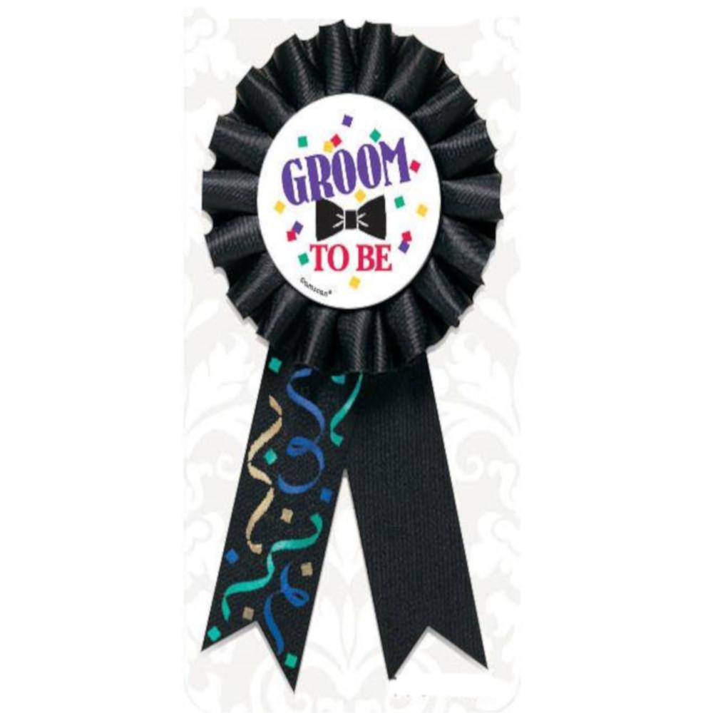Groom To Be Award Ribbon 5.50in Party Accessories - Party Centre