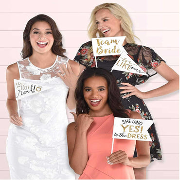 Wedding Small Pennants Photo Props 4pcs Party Accessories - Party Centre