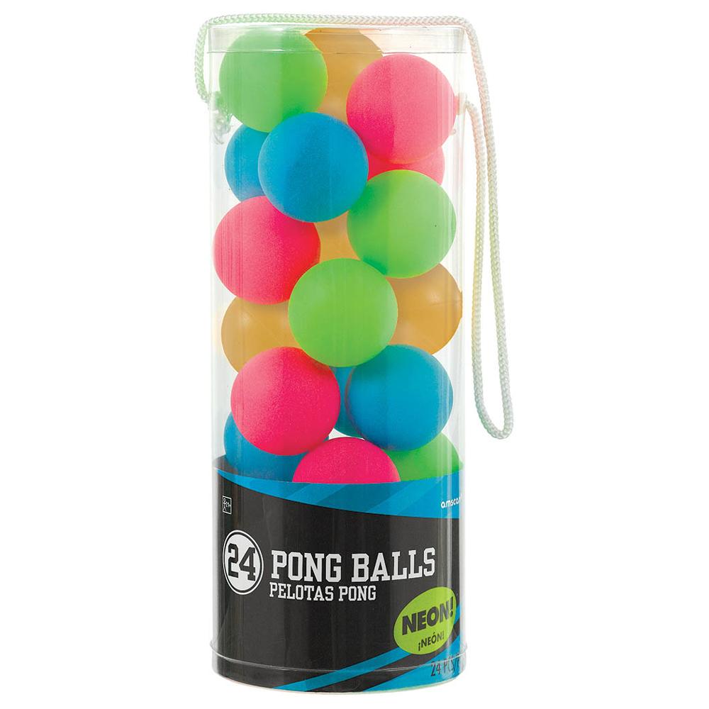 Neon Pong Balls 1.50in, 24pcs Candy Buffet - Party Centre