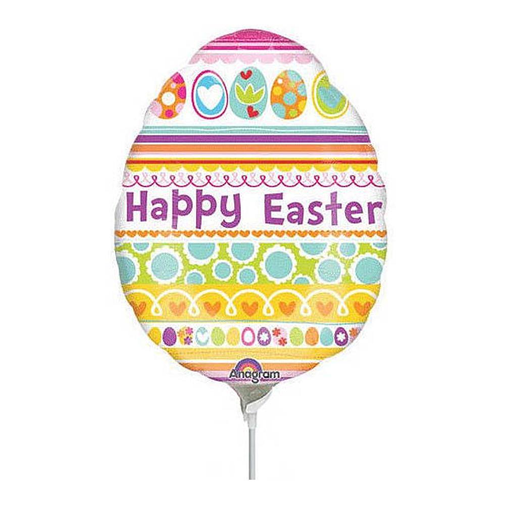 Happy Easter Egg Mini Shape Balloon Balloons & Streamers - Party Centre